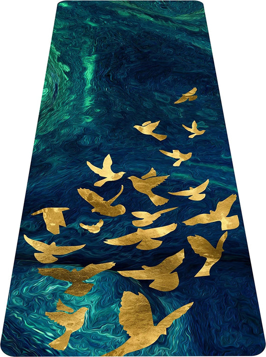 Vonoga Premium Yoga Mat 6Mm Print Extra Thick Non Slip Exercise & Fitness Mat for All Types of Yoga, Pilates & Floor Workouts (72"L X 24"W X 6Mm Thick)