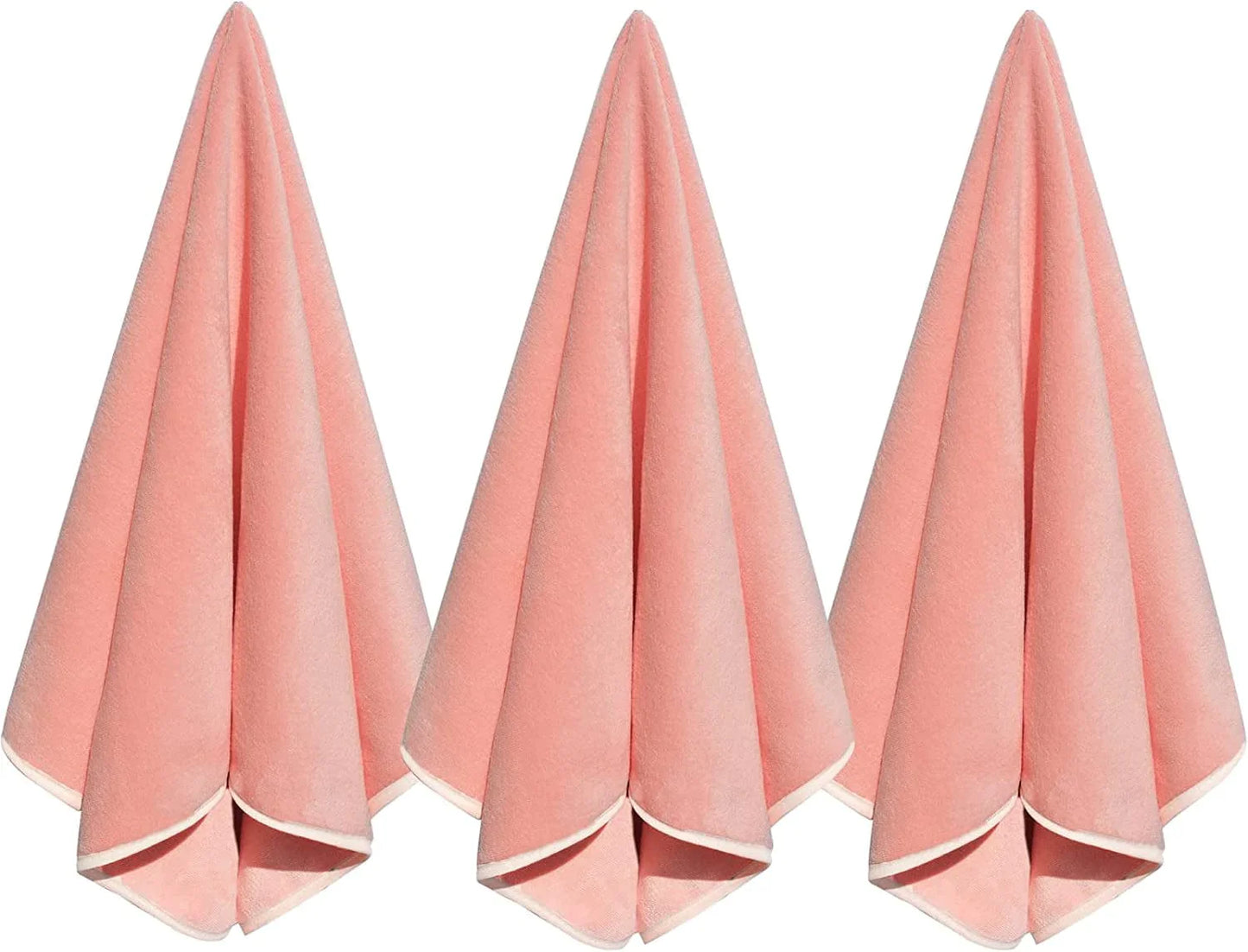 Wuwahold Microfiber Gym Towels for Exercise Fitness, Sports, Workout, 380-GSM 15-Inch X 31-Inch Bath Towels (3 Pack, Deep Purple)