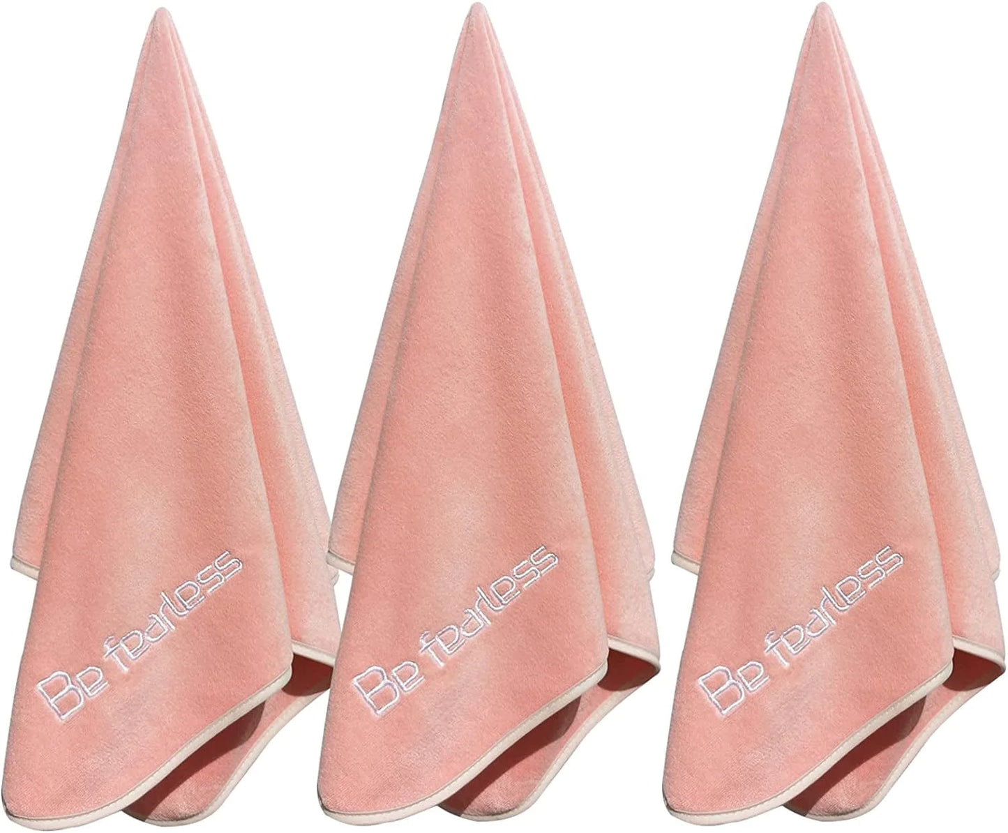 Wuwahold Microfiber Gym Towels for Exercise Fitness, Sports, Workout, 380-GSM 15-Inch X 31-Inch Bath Towels (3 Pack, Deep Purple)