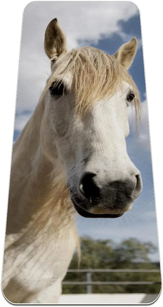 WXVOVXW Yoga Mat 72 X 24 Beautiful Unicorn Horse Nature Eco Friendly Non Slip Fitness Exercise Mat for Pilates and Floor Exercises