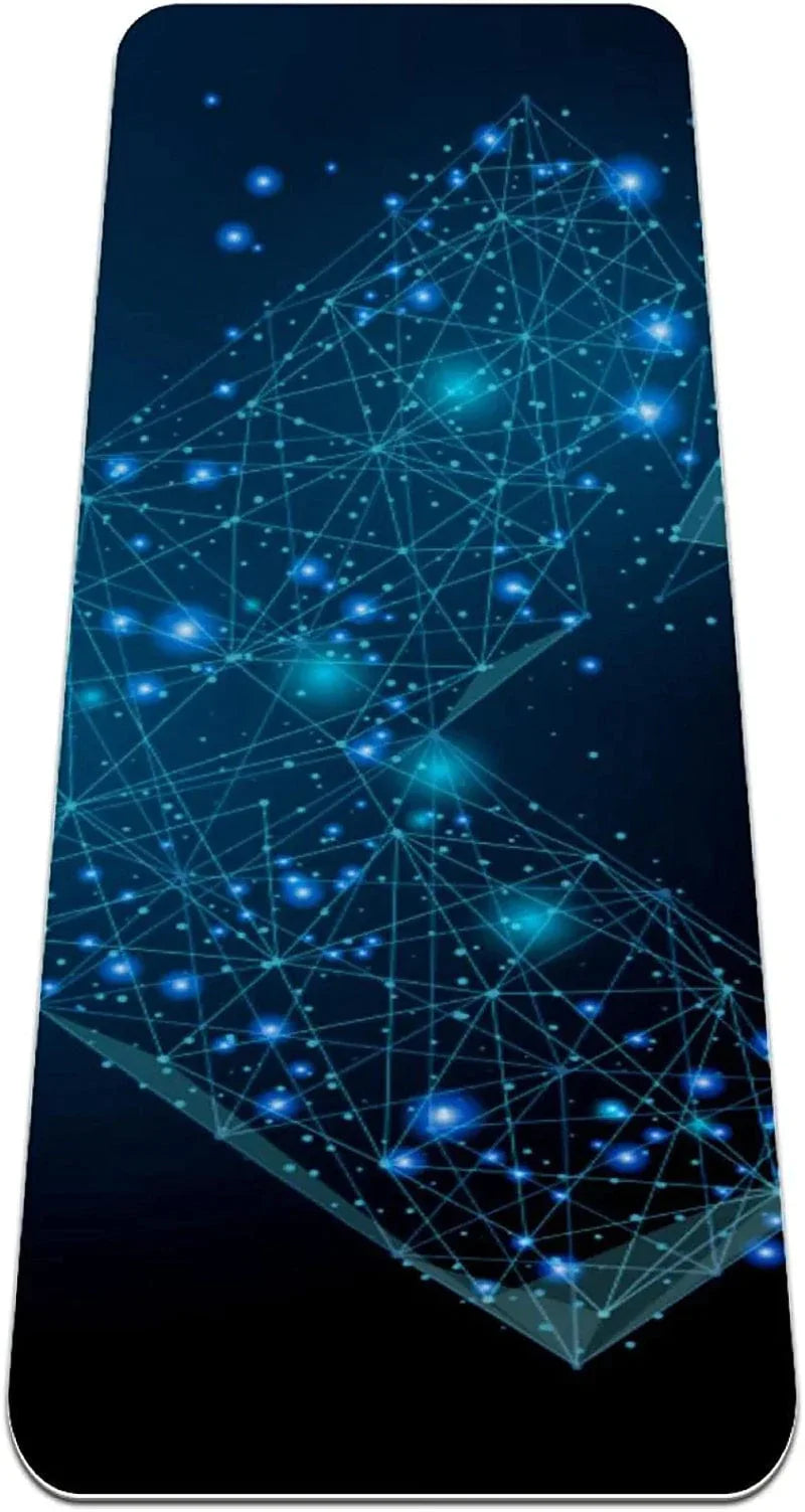 WXVOVXW Yoga Mat 72 X 24 Starry Sky or Space Cross X Eco Friendly Non Slip Fitness Exercise Mat for Pilates and Floor Exercises