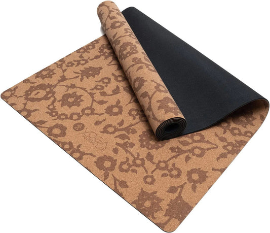 YOGA DESIGN LAB | the Cork Yoga Mat | Eco Luxury | Ideal for Hot Yoga, Power, Bikram, Ashtanga, Sweaty Workouts | Studio Quality | Includes Carrying Strap!