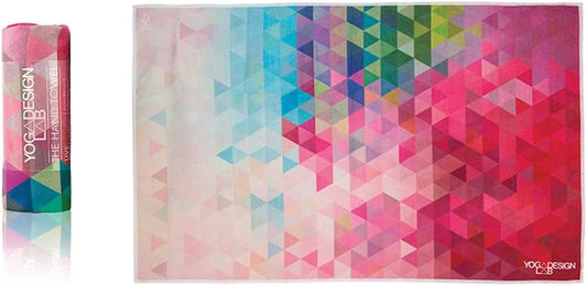YOGA DESIGN LAB | the Hand Towel | Premium Non Slip Hand Towel | Designed in Bali | Colorful Eco Printed + Quick Dry + Soft | Hot Yoga, Bikram, Ashtanga, Sport, Barre, Travel (Tribeca Sand)