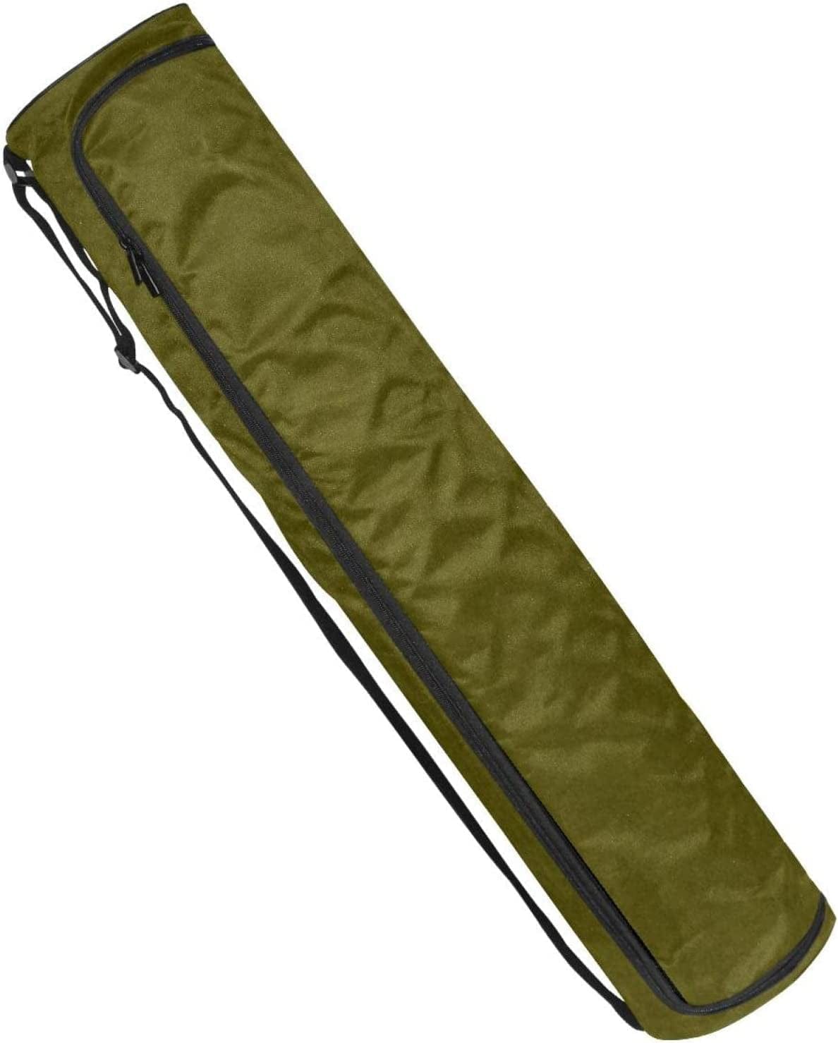 Yoga Mat Bag, Olive Green Exercise Yoga Mat Carrier Full-Zip Yoga Mat Carry Bag with Adjustable Strap for Women Men