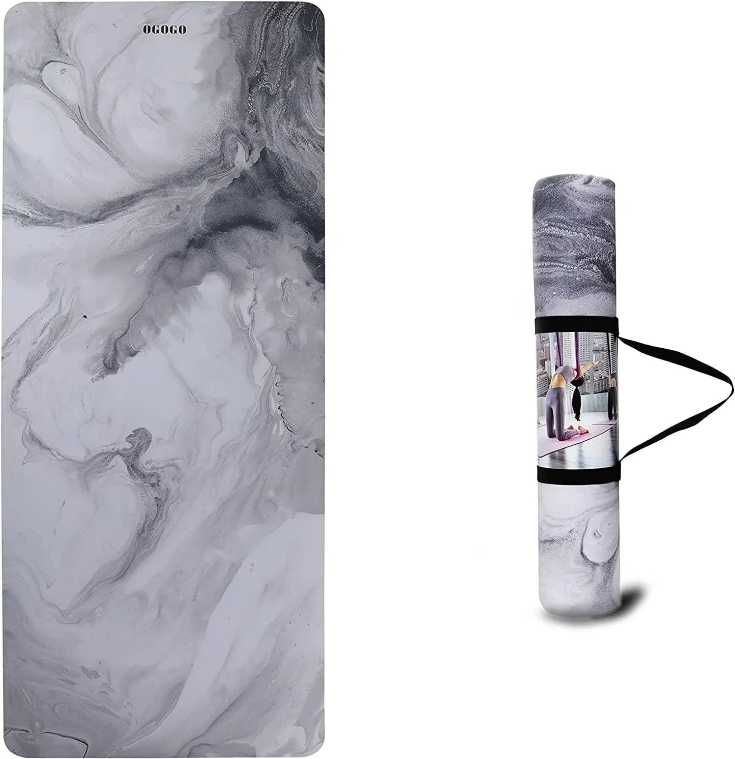 Yoga Mat,High Density Eco Friendly TPE Yoga Workout Mat,Superior Durability,Cushioning and Slip-Resistance for Yoga Pilates Fitness