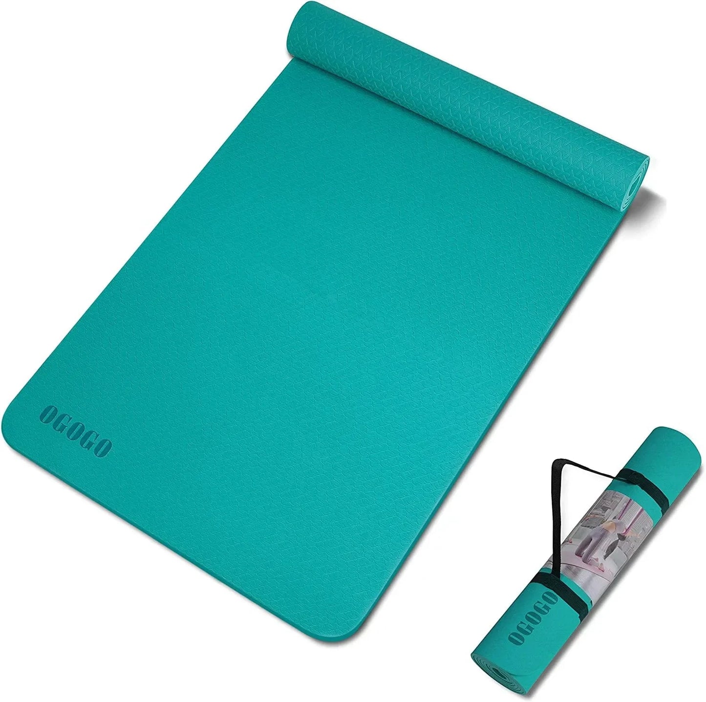 Yoga Mat,High Density Eco Friendly TPE Yoga Workout Mat,Superior Durability,Cushioning and Slip-Resistance for Yoga Pilates Fitness