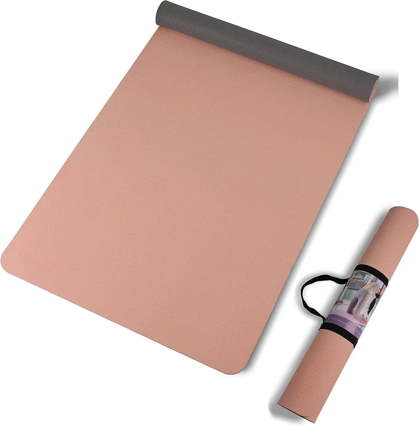 Yoga Mat,High Density Eco Friendly TPE Yoga Workout Mat,Superior Durability,Cushioning and Slip-Resistance for Yoga Pilates Fitness