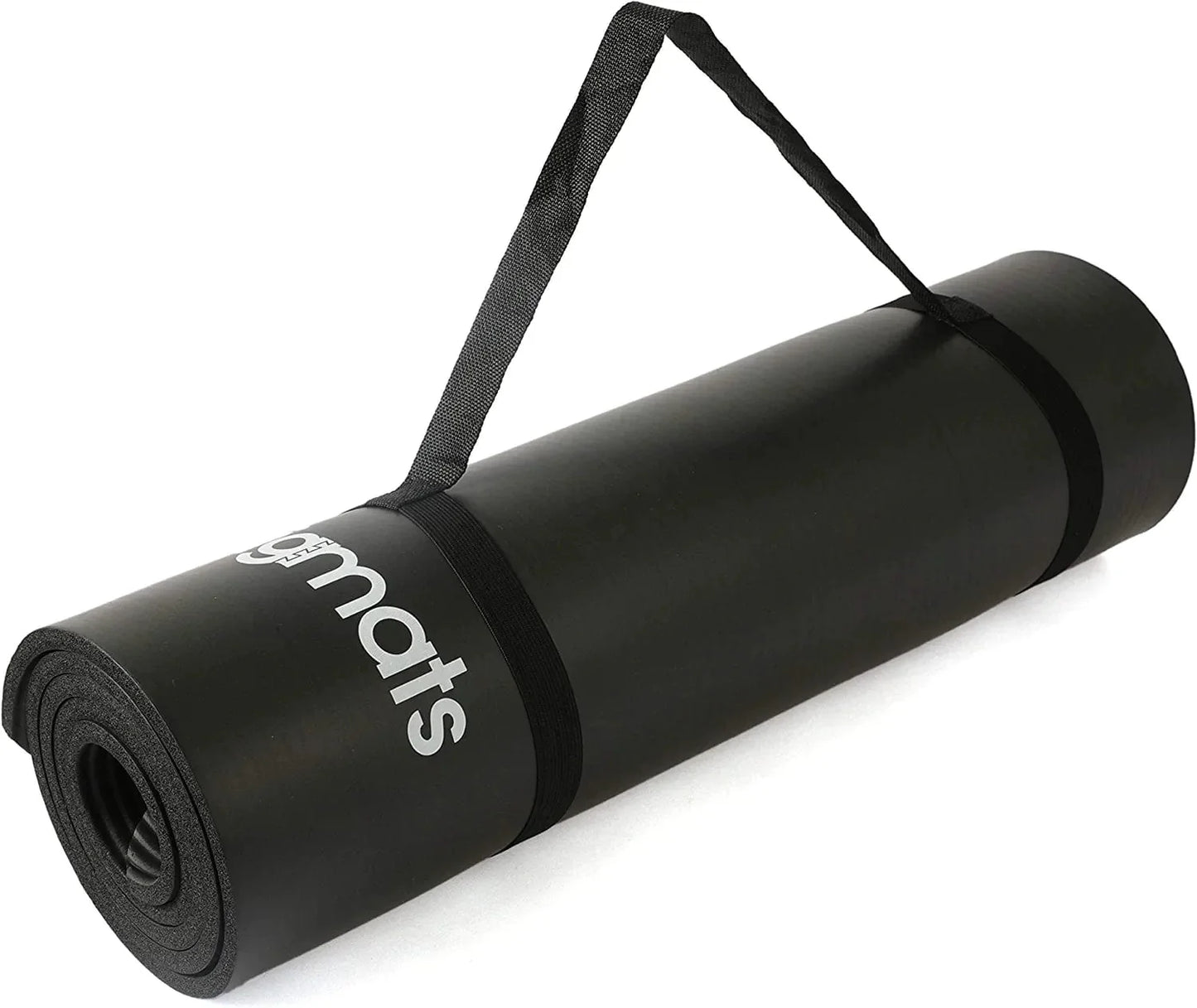 Yoga Mat Thick Exercise Mats - High Density anti Tear Non Slip Yoga Mats for Women and Men Gym Mat with Carry Strap Large Fitness Mat Workout Mats for Pilates Gymnastics an Exercise Mat for Home Gym