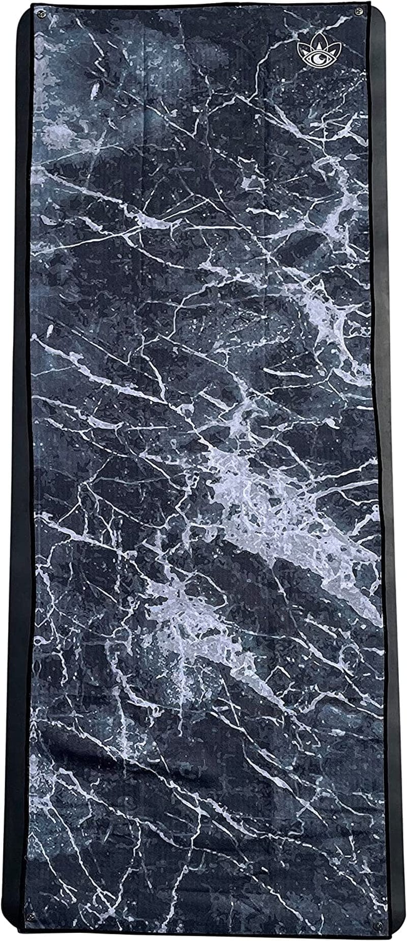 Yoga Mat with Towel System by Third Eye Yoga - 72" X 26.7", 5Mm Thick Exercise Mat & Microfiber Towel for Hot Yoga, Pilates & Gym/Home Workouts