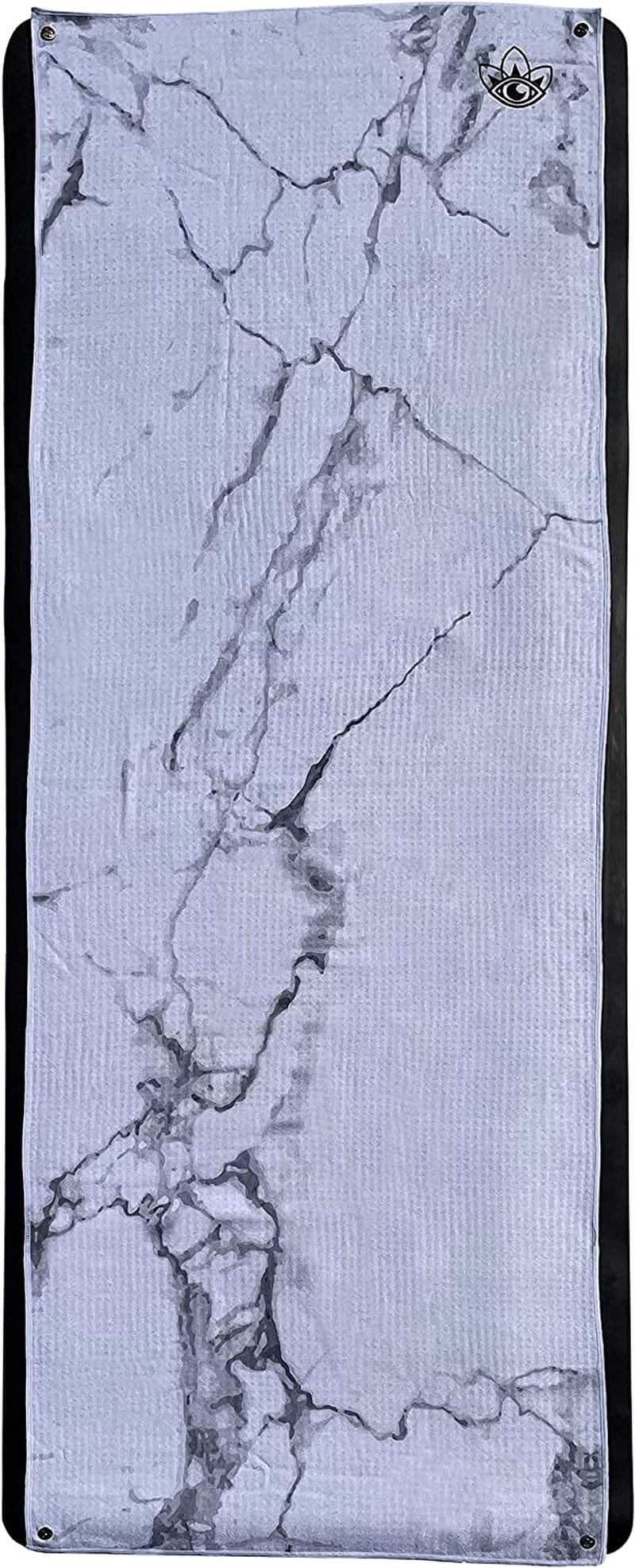 Yoga Mat with Towel System by Third Eye Yoga - 72" X 26.7", 5Mm Thick Exercise Mat & Microfiber Towel for Hot Yoga, Pilates & Gym/Home Workouts