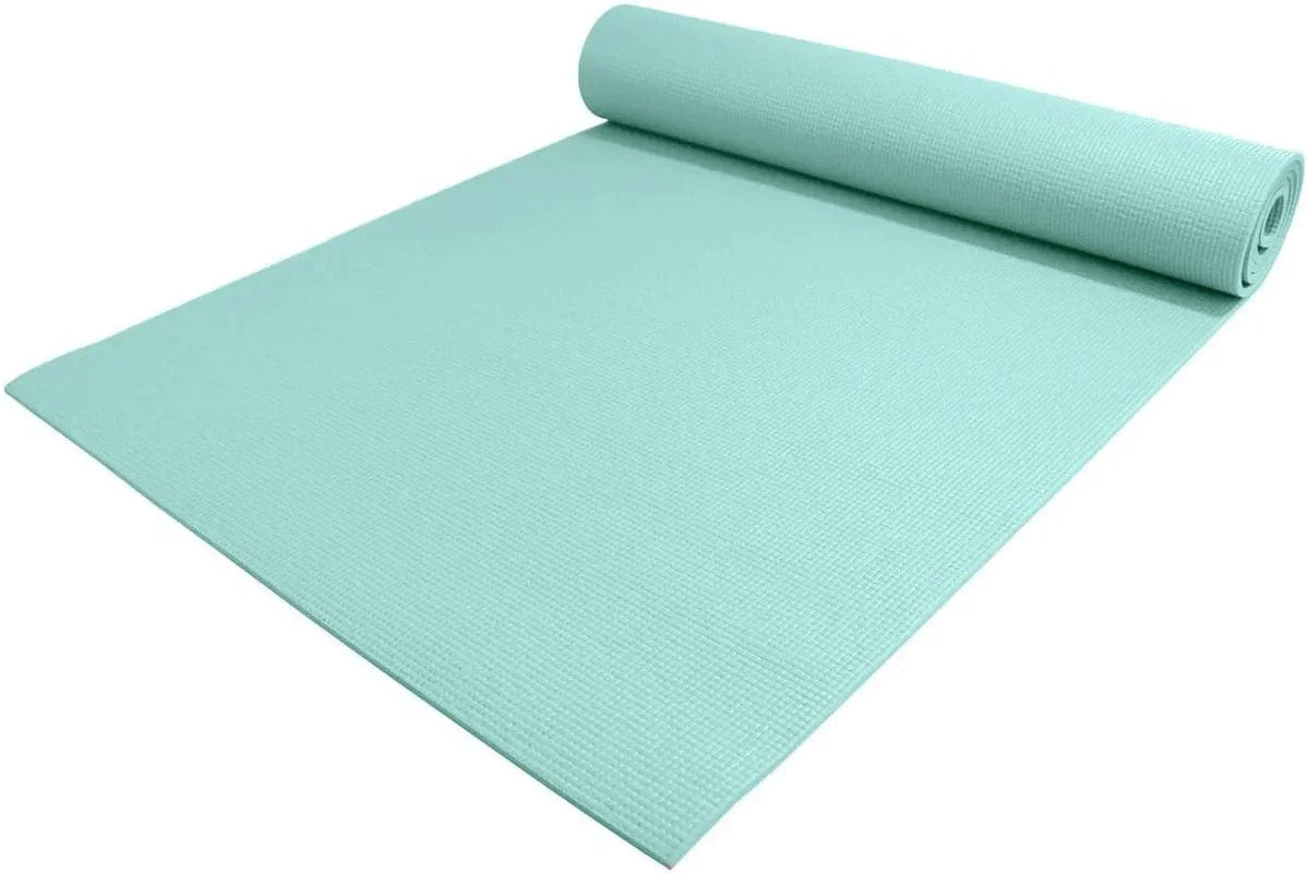 Yogaaccessories 1/4" Thick High-Density Deluxe Non-Slip Exercise Pilates & Yoga Mat, Soothing Sea