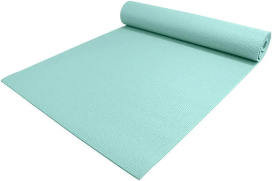 Yogaaccessories 1/4" Thick High-Density Deluxe Non-Slip Exercise Pilates & Yoga Mat, Soothing Sea
