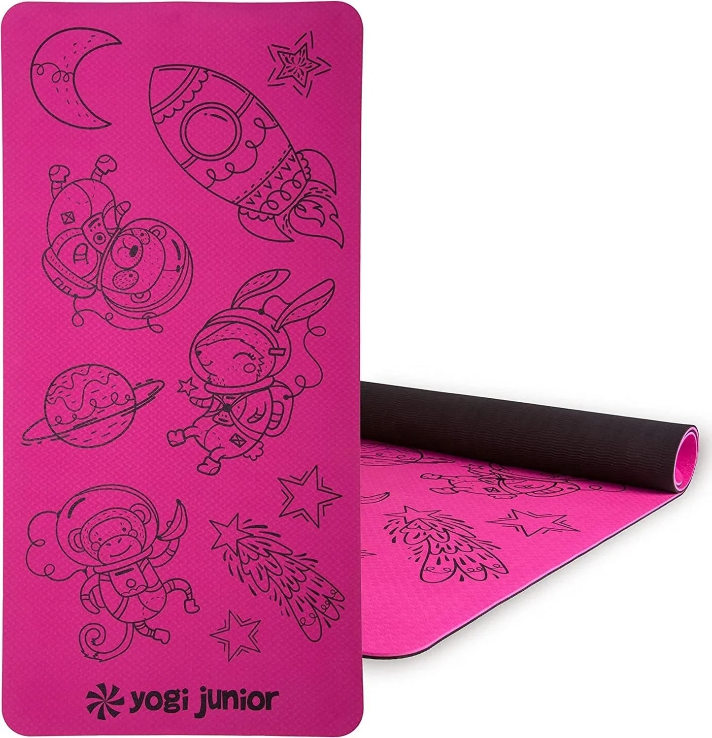 Yogi Junior Kids Yoga Mat - PVC Free - Double Layered TPE Foam