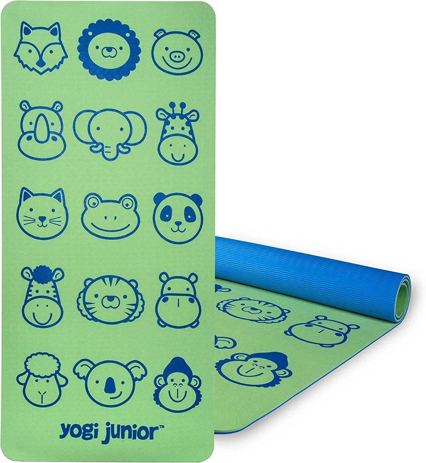 Yogi Junior Kids Yoga Mat - PVC Free - Double Layered TPE Foam