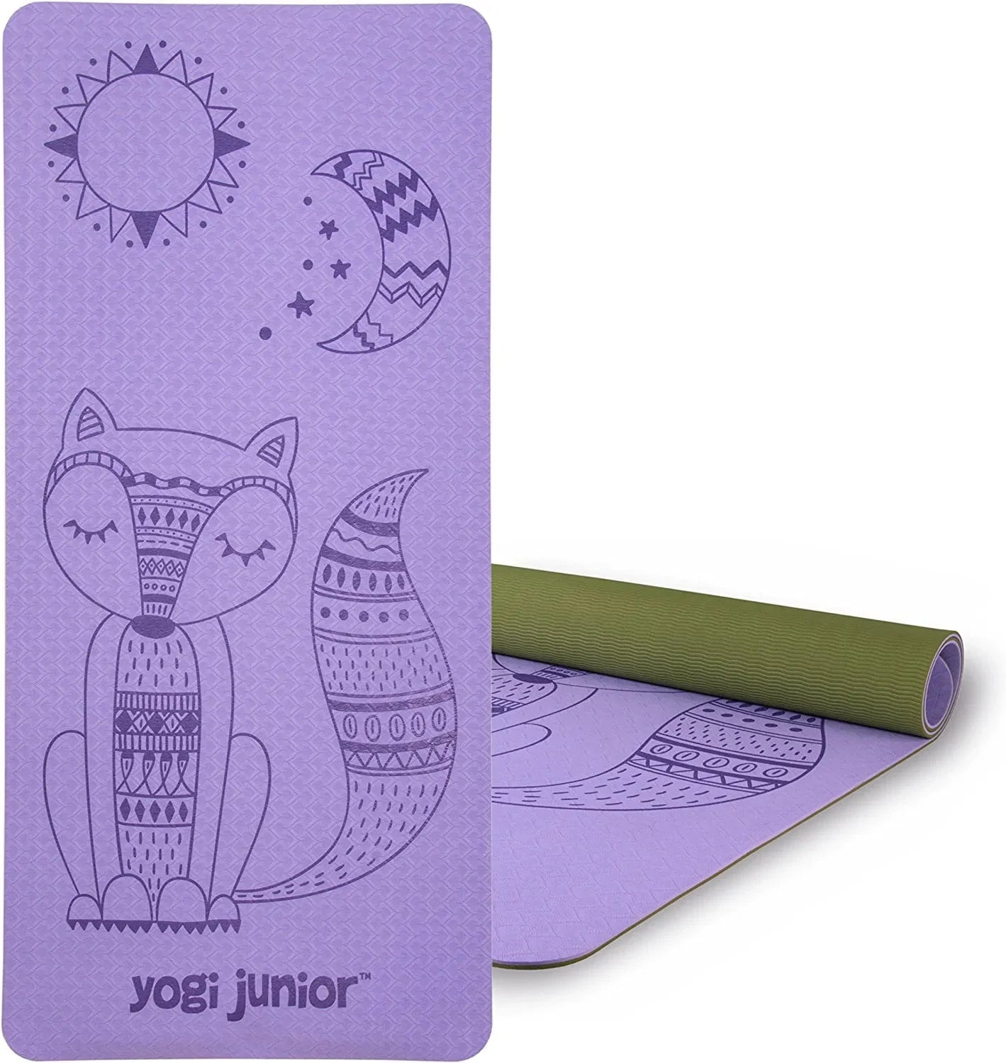 Yogi Junior Kids Yoga Mat - PVC Free - Double Layered TPE Foam