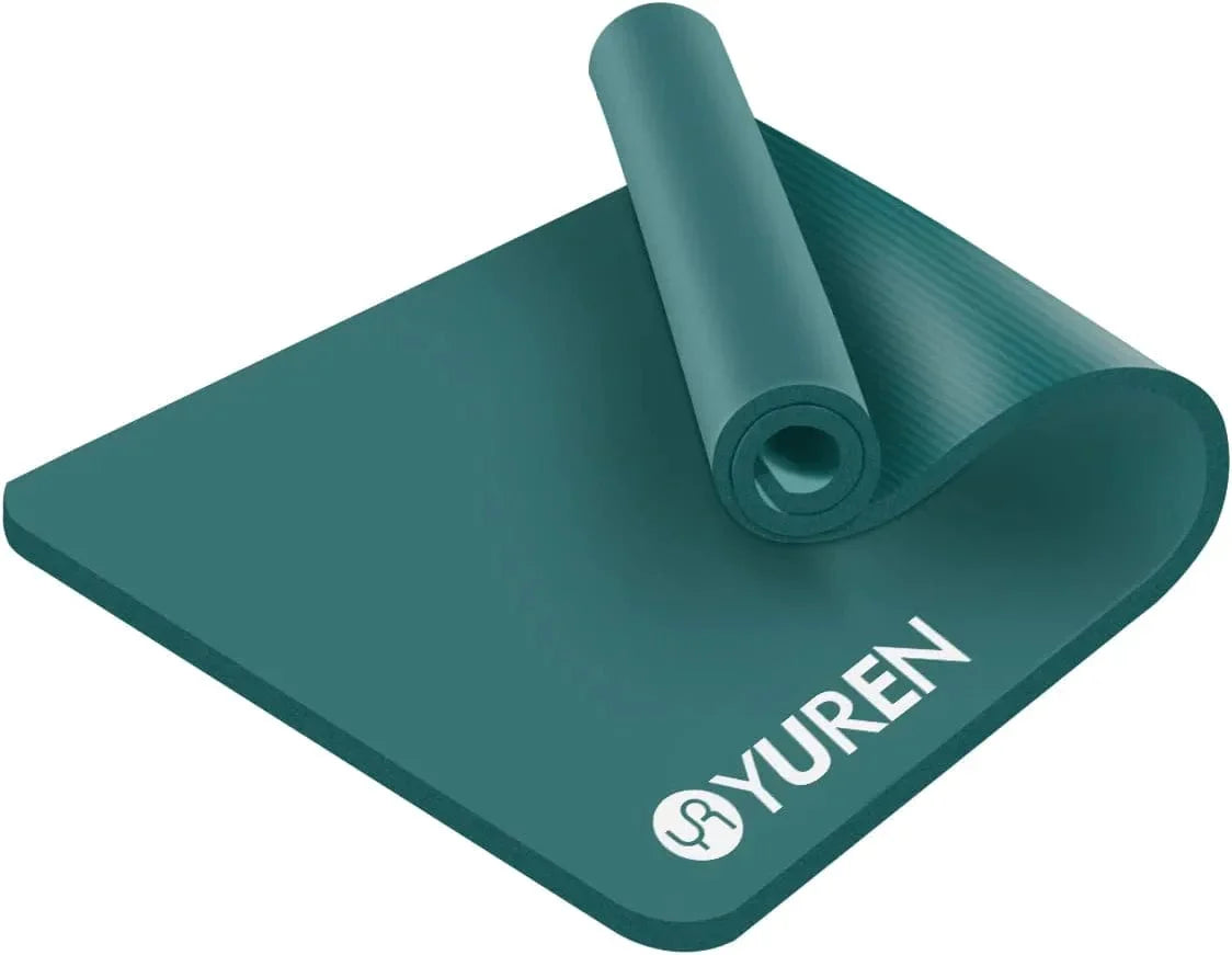 YUREN Large Yoga Mat Extra Wide Workout Mat for Home, 72"X35"X15Mm Thick Yoga Mat for Men, High Density Gym Mat with Carrying Strap