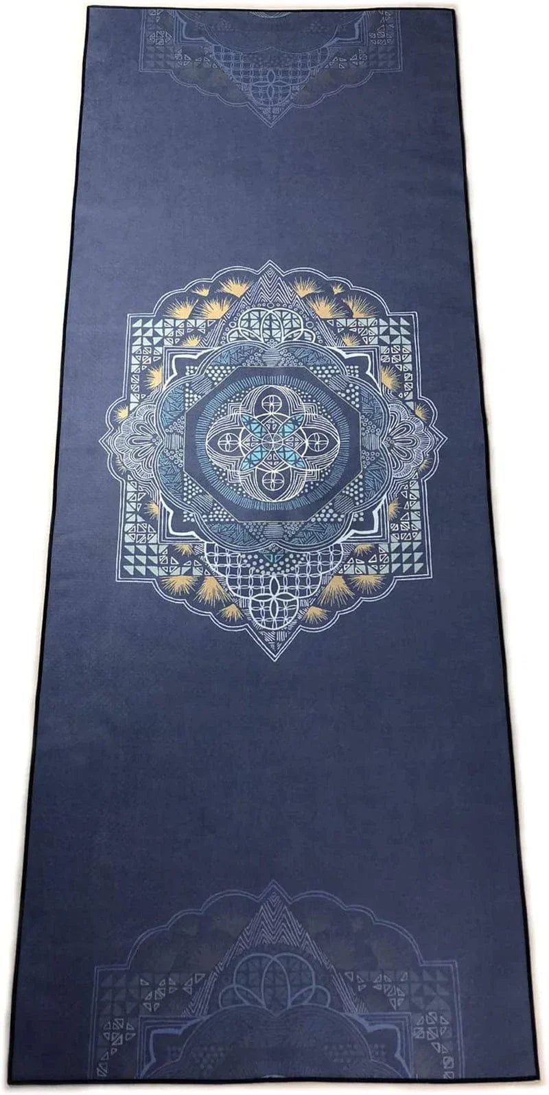 Zapita Yoga Mat Towel ( Double-Layer Composite Material & Grip Dots) / Keep Smooth / Foldable Travel Mat for Hot Yoga, Bikram, Vinyasa, Floor Exercises, Mandara Purple