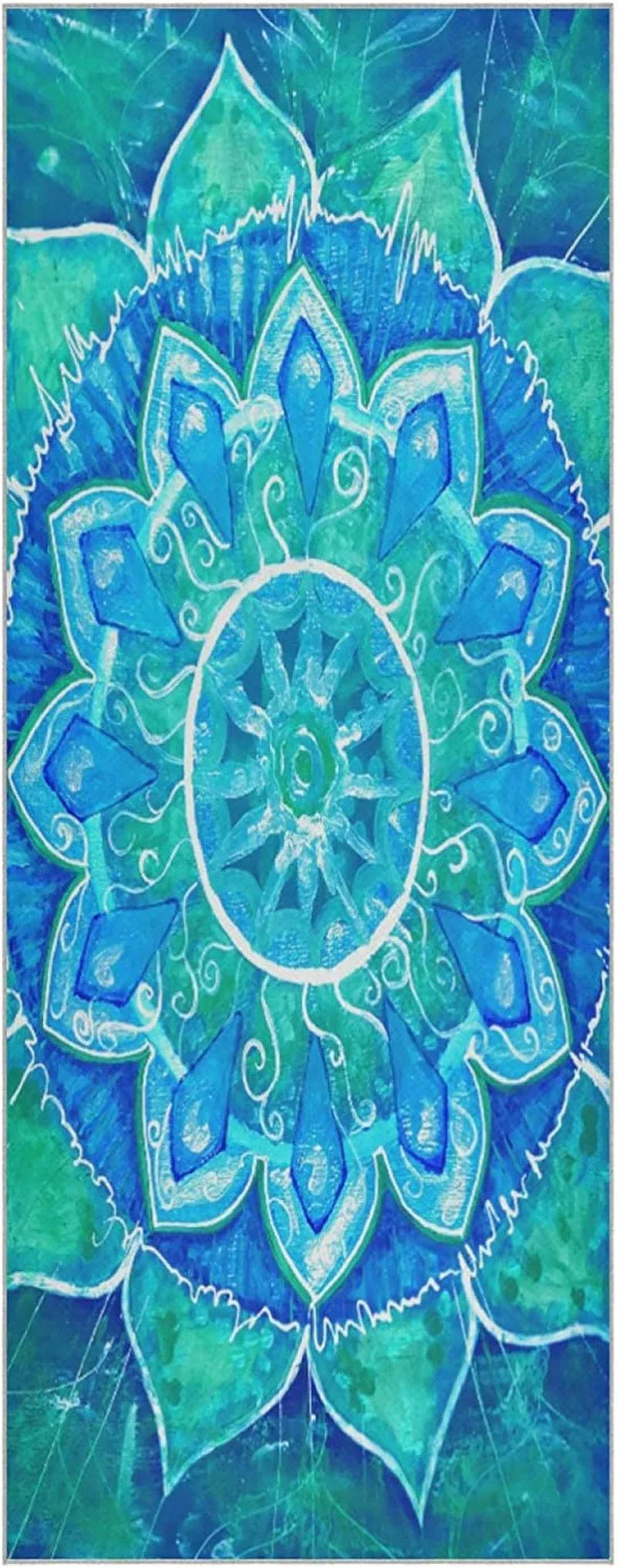 ZOEO Rainbow Galaxy Mermaid Scales Yoga Towel Mat Non Slip Hot Yoga Towels Dry Fast Bikram Pilates Women Exercise